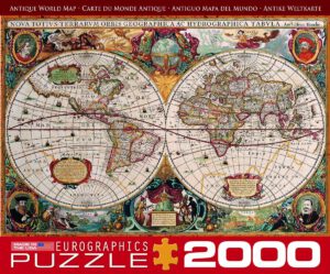 จิ๊กซอว์ 2000 ชิ้น Antique Map of The World